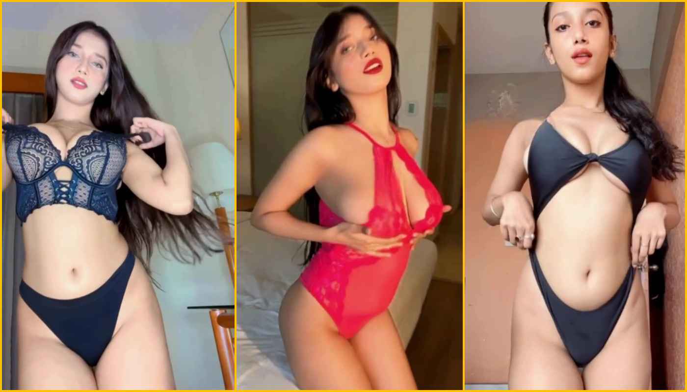 Miss Moon aka Khushi Verma Hot Teasing in Thong Panties OF Content