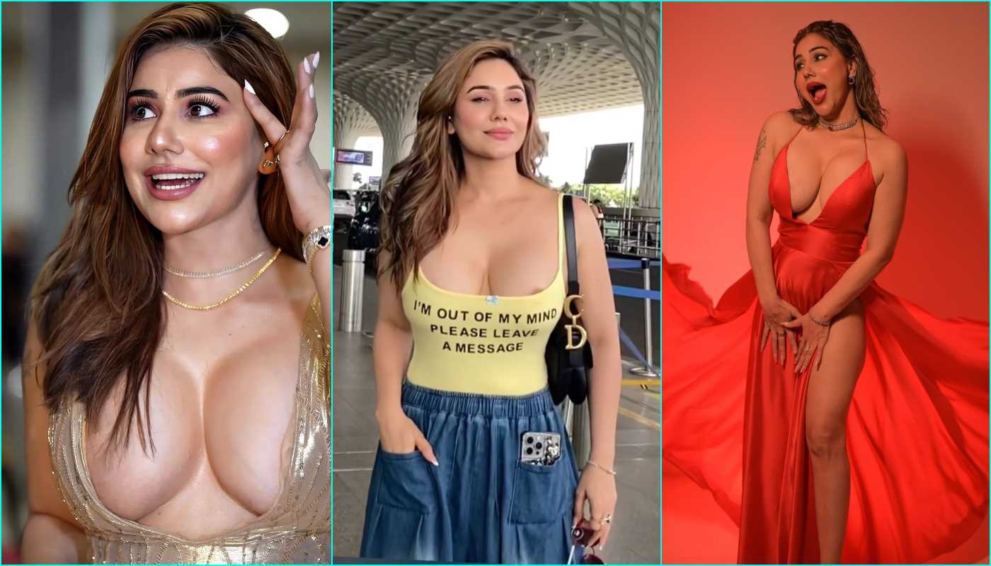 Most Popular Indian Actress and Model Kangana Sharma Accidental Nipslip at Airport Full Interview