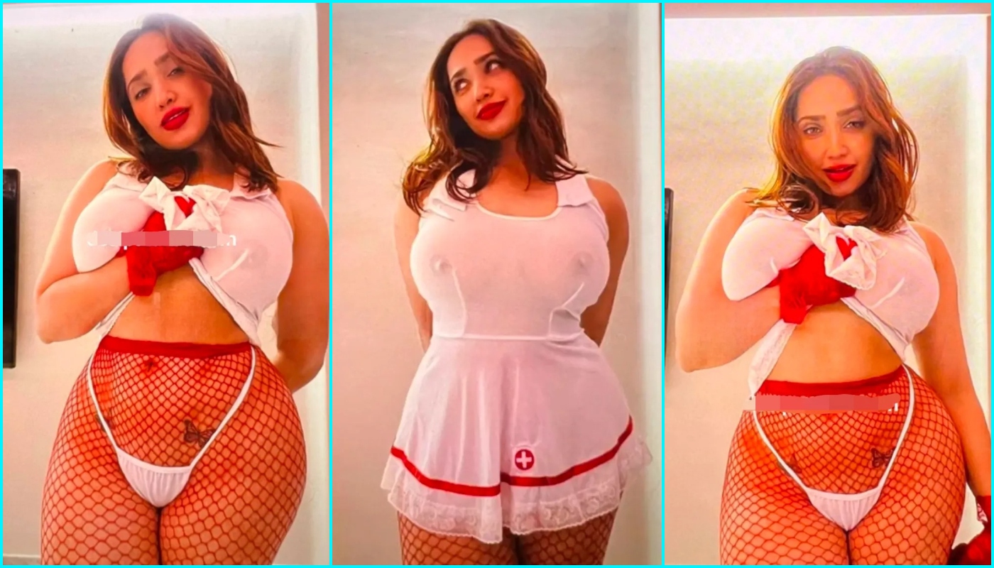 ADITI MISTRY Bouncing Boobs Jiggling New Nurse Cosplay VIDEO UPDATE Completely See Thru Nipples