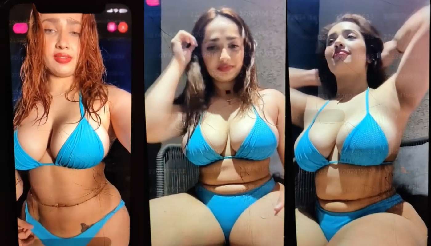 Aditi Mistry Nude Open Pool Live Part 2